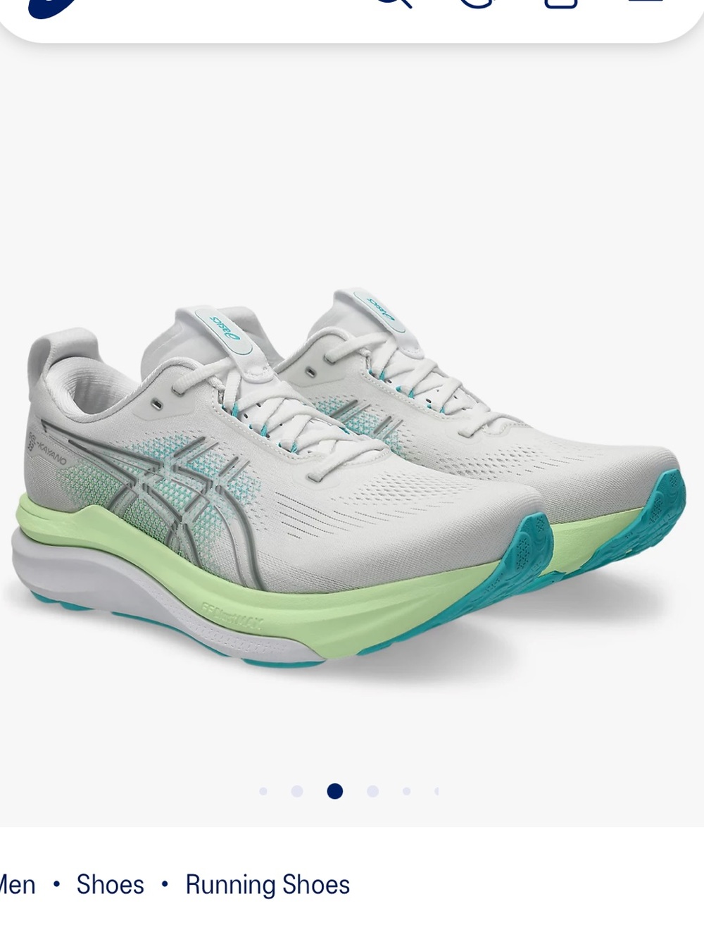 ASICS Gel-Kayano 33 - white/energy aqua Brand new - Picture 2 of 13